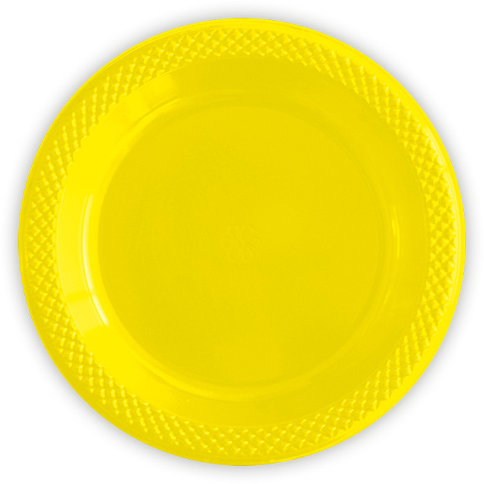 Тарелки пластиковые "Делюкс" Желтые