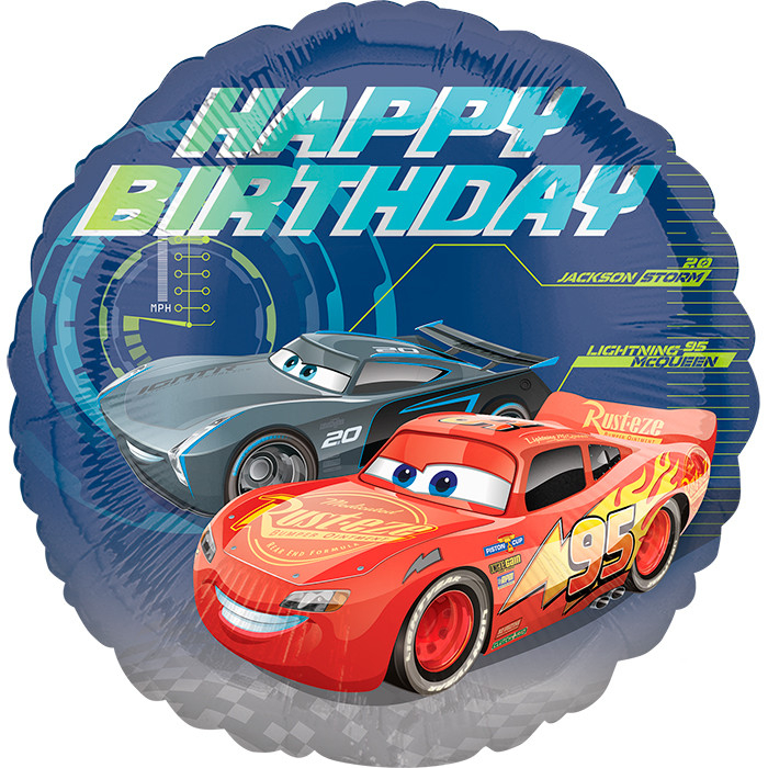 Шар Круг, Тачки СДР / Cars Happy Birthday