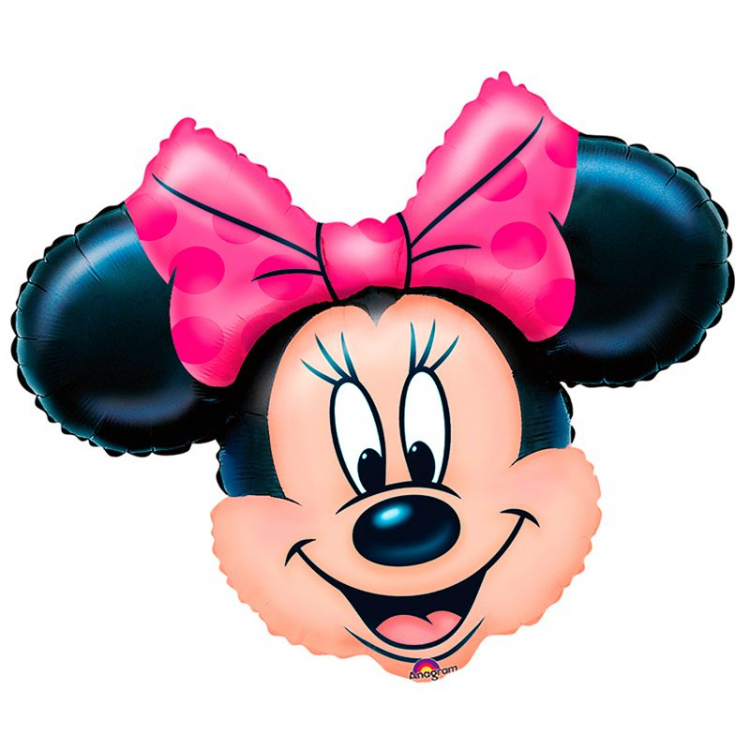 Шар Мини-фигура Минни Маус Голова / Minnie Mouse Head (в упаковке)