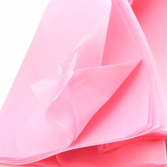 Бумага упаковочная тишью Розовая / листы 50*66 см