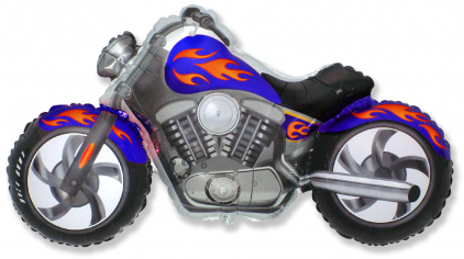Шар Мини-фигура Байк, Синий / CUSTOM MOTO (в упаковке)