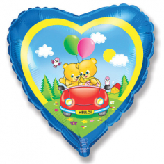 Шар Сердце, Мишки в машине / Bear Car